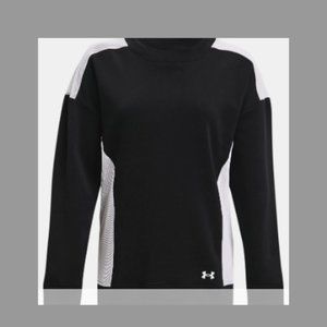 Under Armour Women's Pullover  Loose fit Volleyball Oversized Black NWT